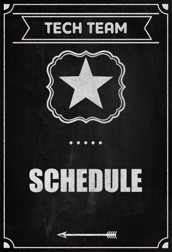 tech team schedule
